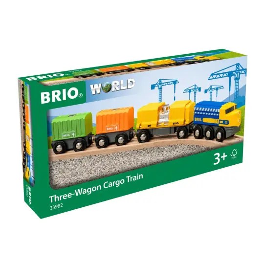 Three-Wagon Cargo Train