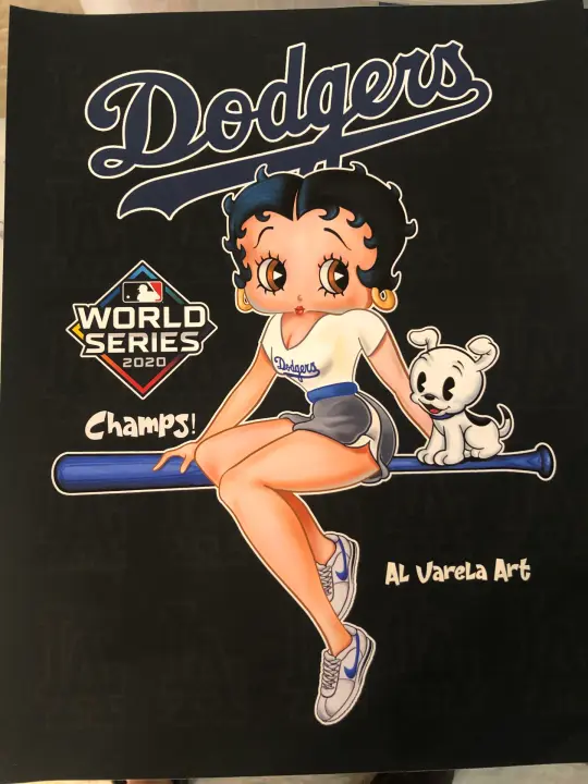 Dodger Betty Boop print