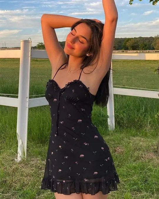 Black floral halter waist slim short skirt homecoming dress R3307