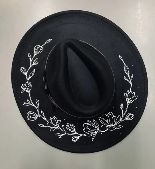 Magnolias Vegan Felt XL Brim Hat