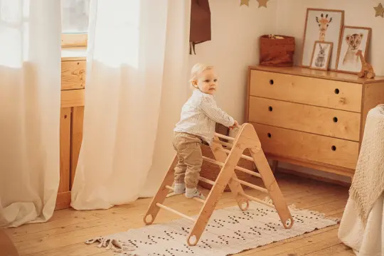Foldable Wooden Climbing Triangle