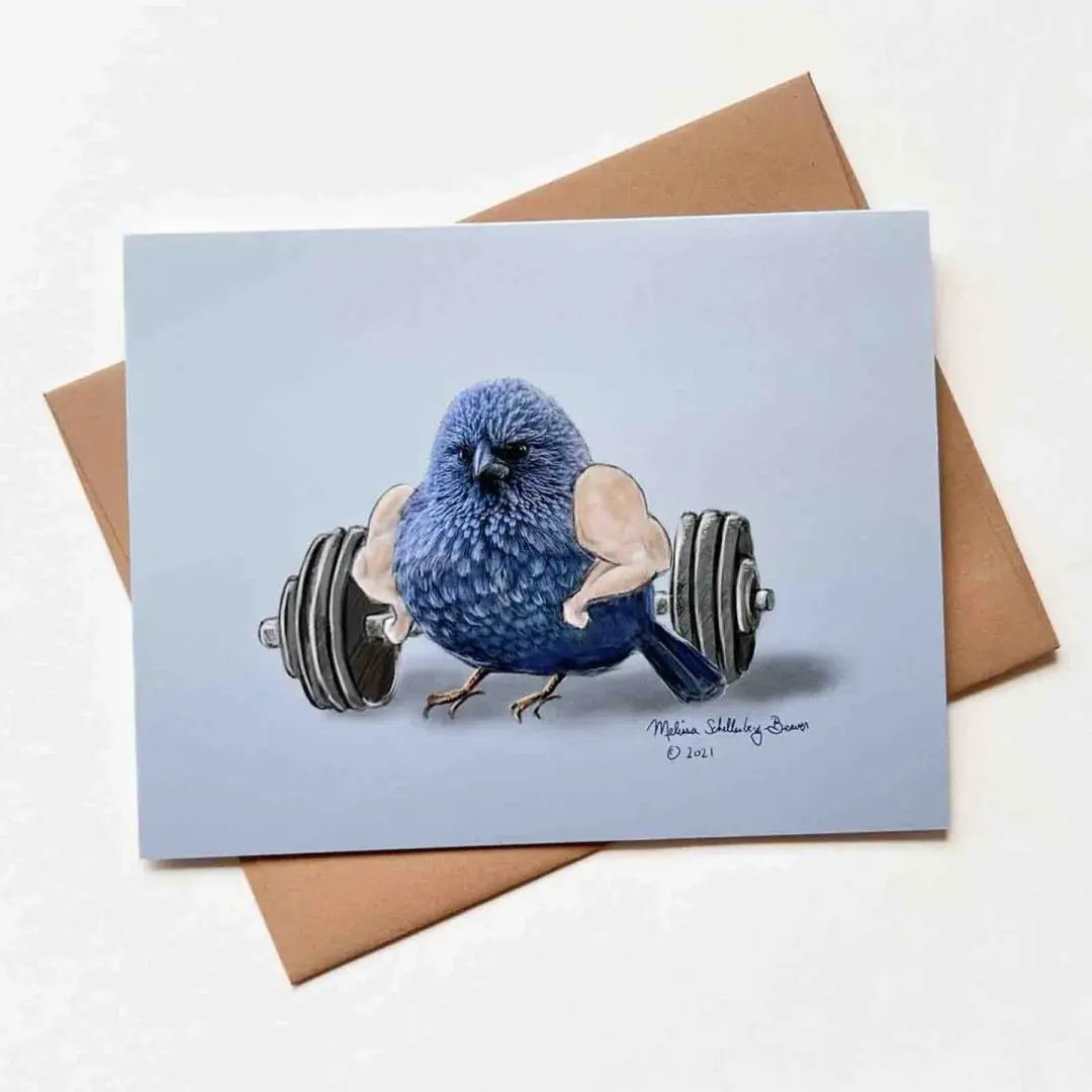 Bird With Arms Card