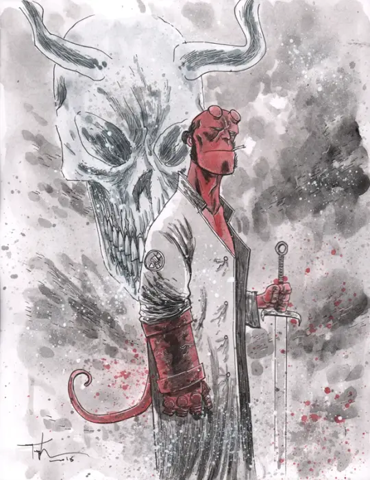 HELLBOY PAINTING
