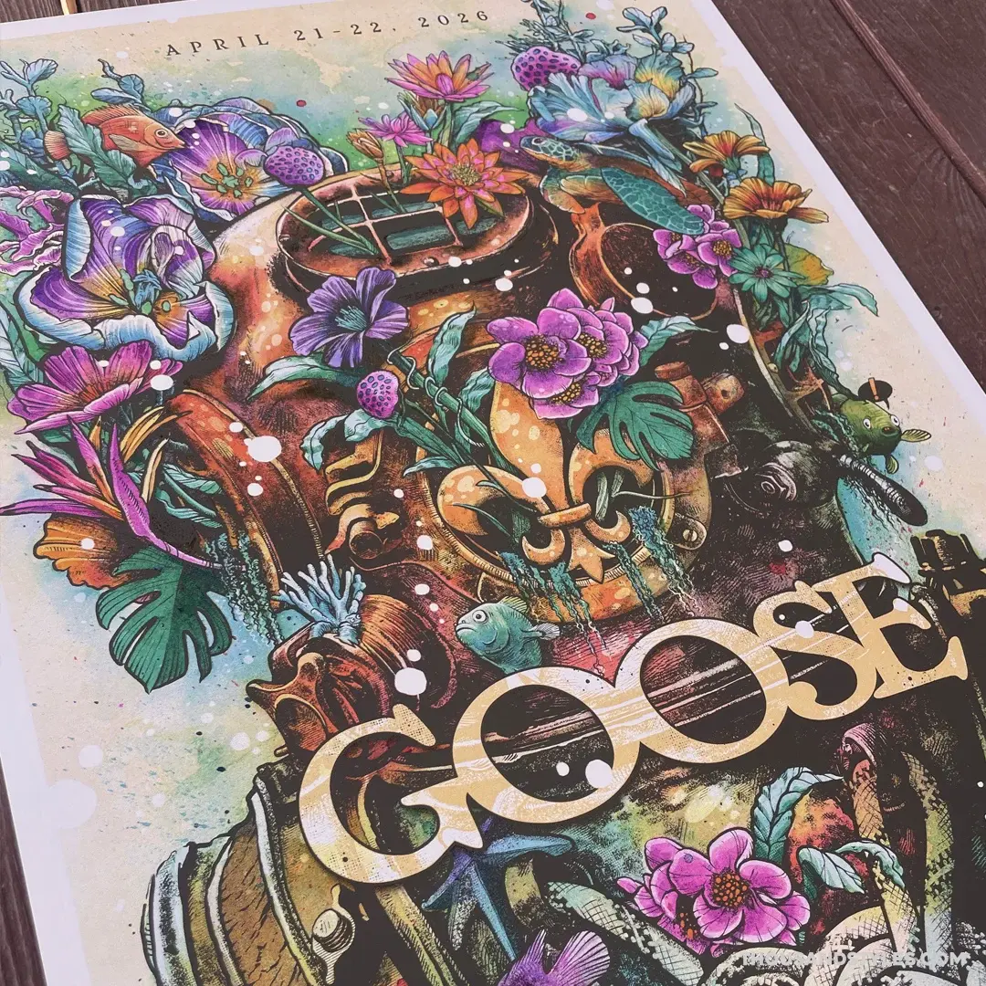 Official Goose Gig Poster - 4.21-22.26 shows - New Orleans LA