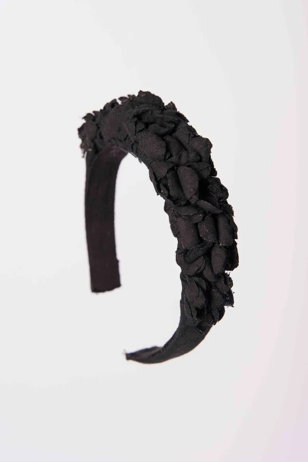Black Pansy, Headband with Flowers