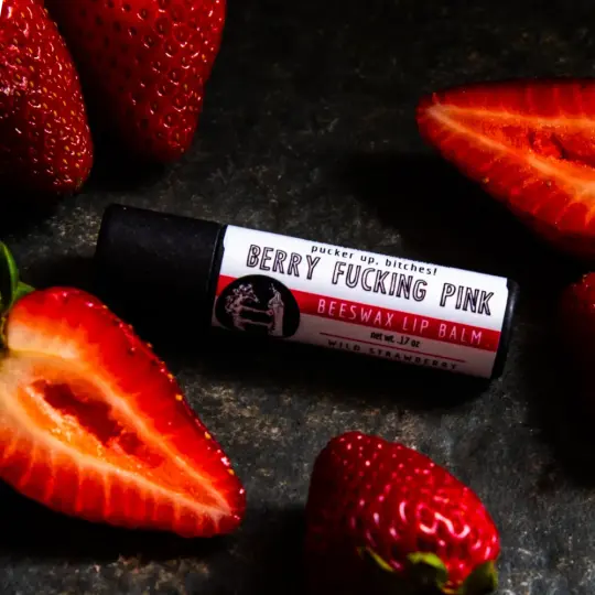 Berry Fucking Pink Lip Balm.