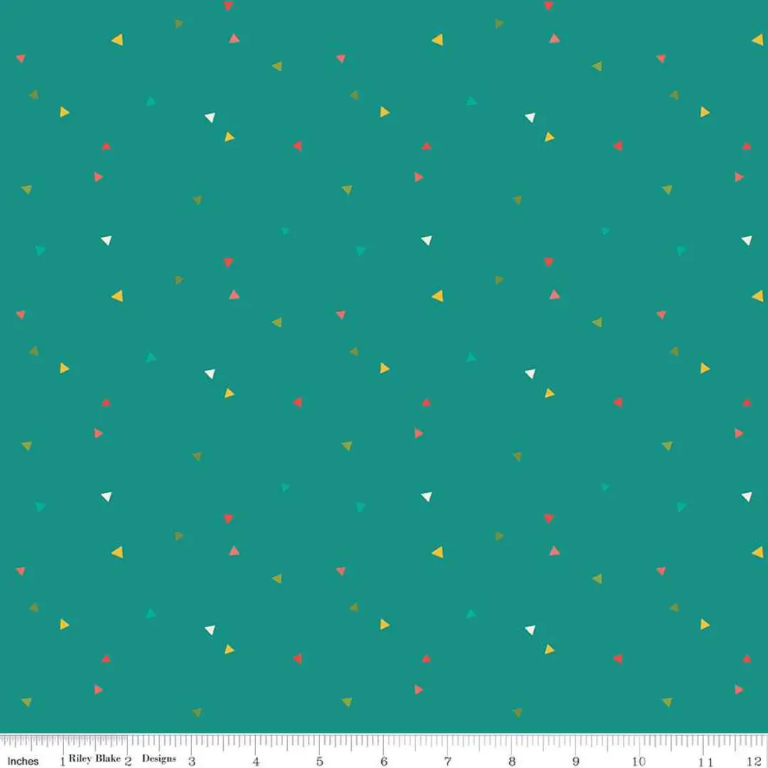 Market Street Teal Triangles