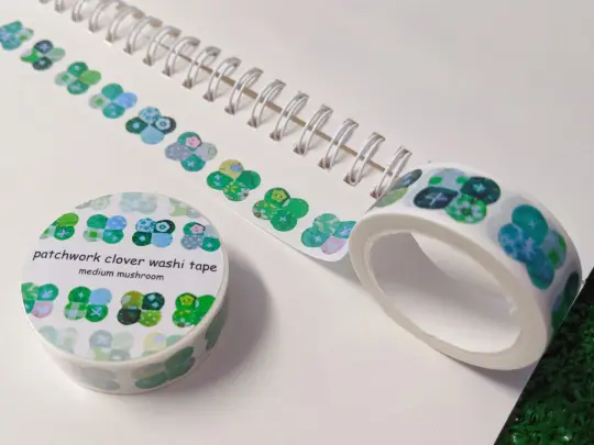 patchwork clover washi tape
