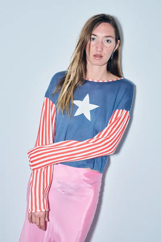 4 left - Lone Star Long Sleeve Wool Blend Tee