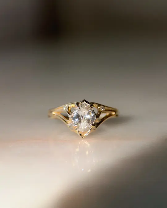Canopy // 14ky + 1.11ct Diamond // 7.25