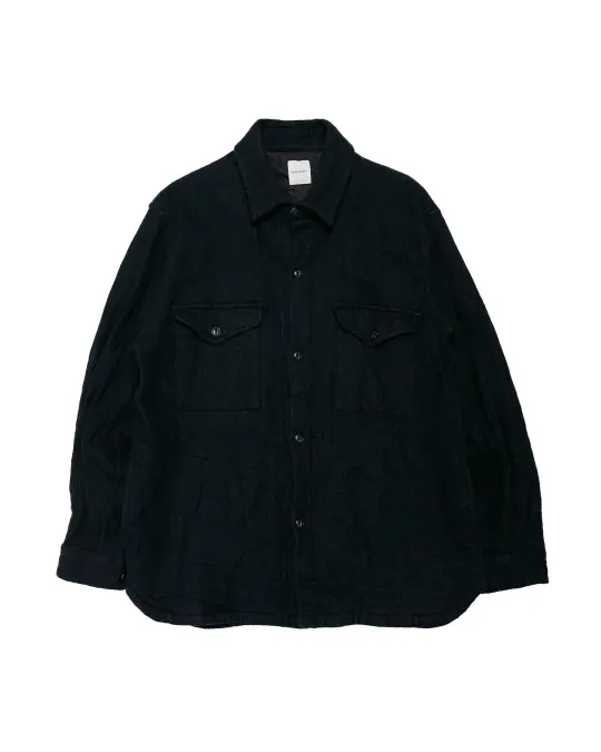 Sage de Cret CO/WO Washed Twill Work Shirt Black