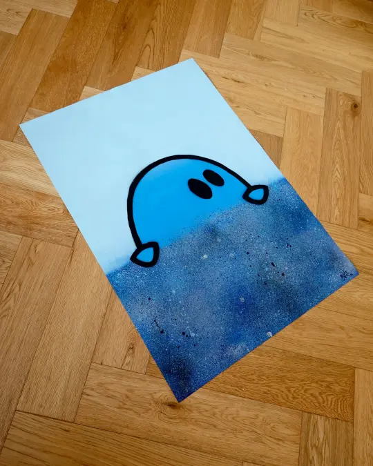 Climbing out of the static - Test Painting