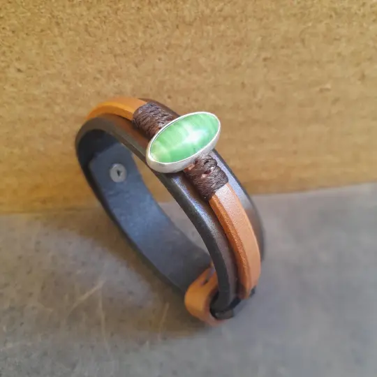 Natural Nephrite Jade Bracelet | OOAK Wisdom Keeper