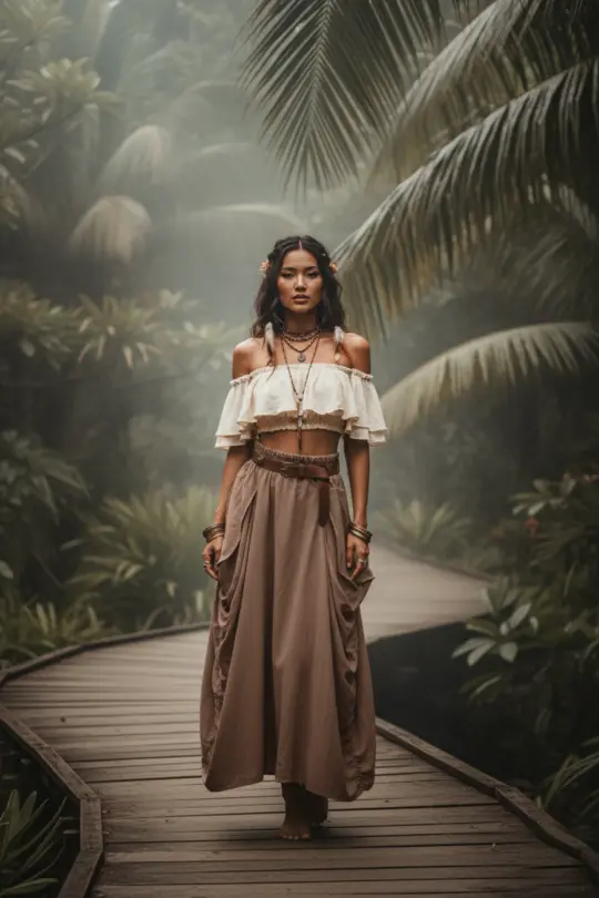 Maxi Skirt Alaina Desert Orchid