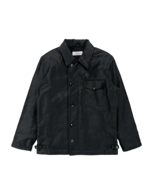The Real McCoy's BJ25101 Buco Civilian Collared Deck Jacket Black