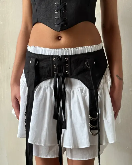 Linen Garter/Belt for Skirts