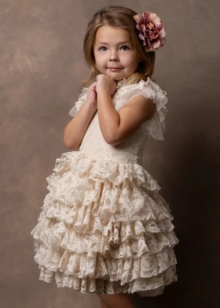 Anouk Petticoat Dress in Vintage Ivory