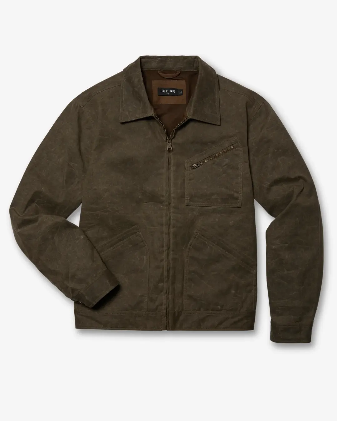Waxed Zip Trucker Jacket