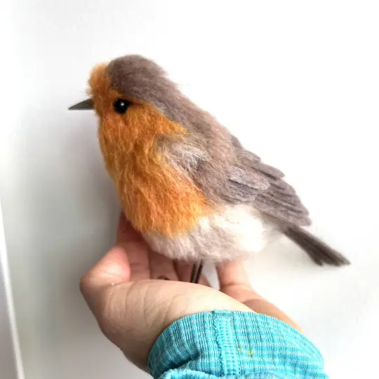 European Robin - Needle Felt Sculpture - PRE-ORDER