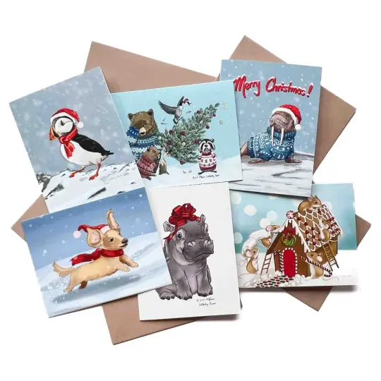 Christmas Card Card Bundle - Pack of 6 | Save 25%