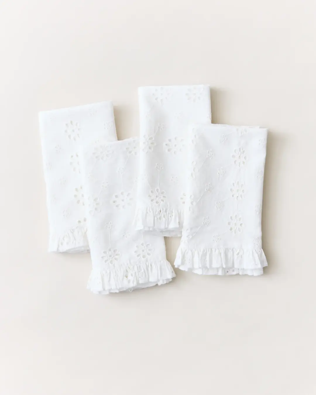 Cottage Eyelet Napkins - White