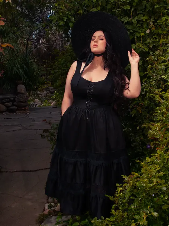 Pickety Witch Dress in Black