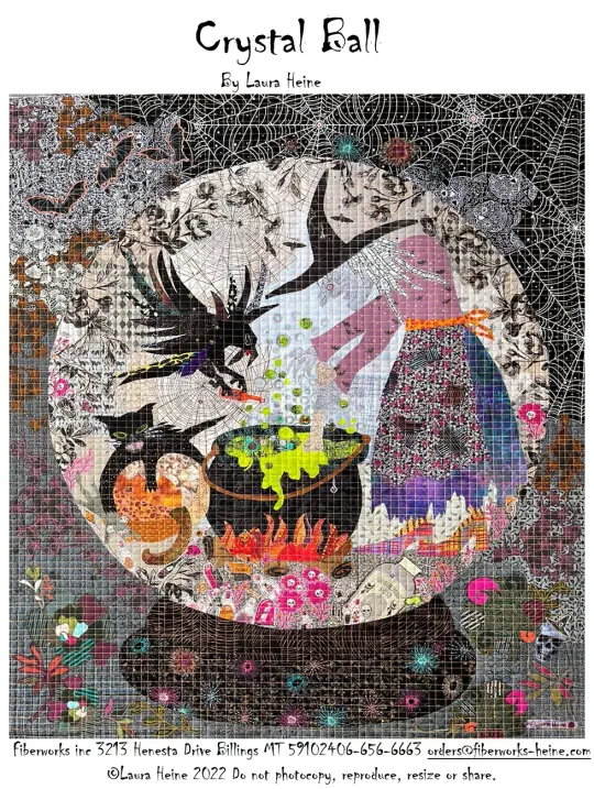 Crystal Ball Collage Pattern