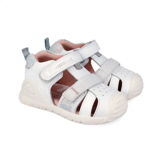 Biogateo Napa Grey & White Closed Toe Sandals