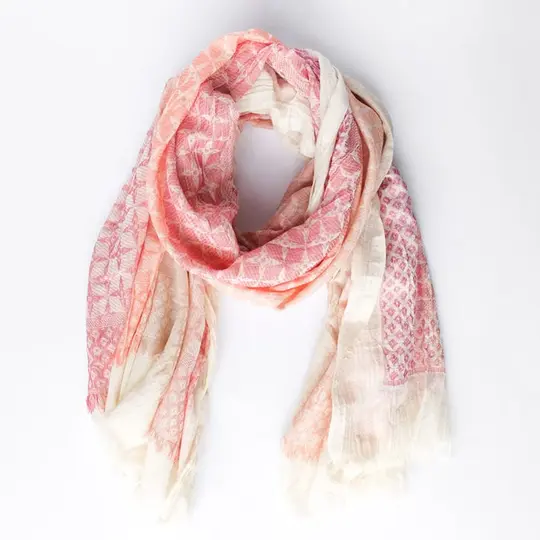 Rita Cotton Scarf Rose