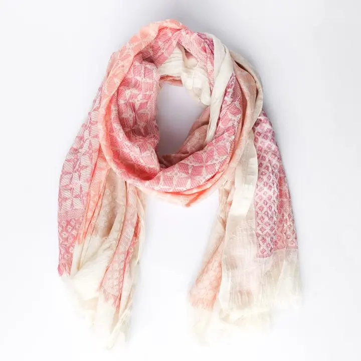 Rita Cotton Scarf Rose