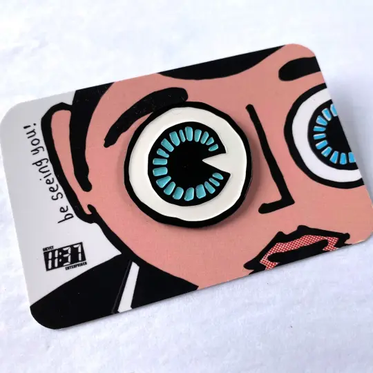'Be Seeing You' Enamel Badge.