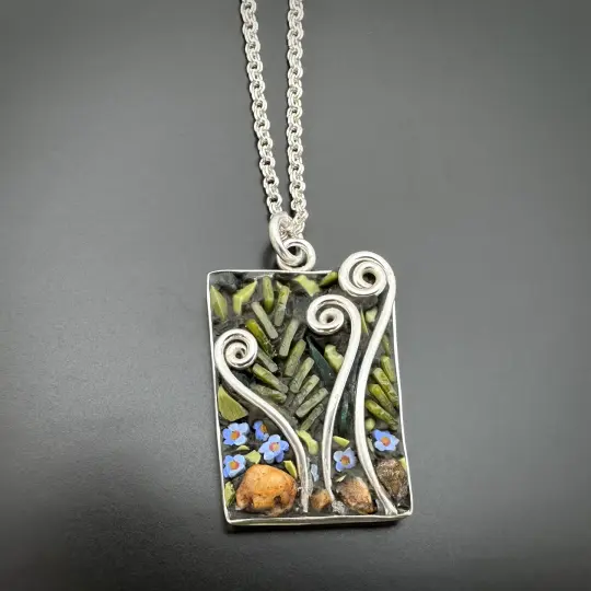 Fiddleheads, Ferns and Forget-Me-Nots