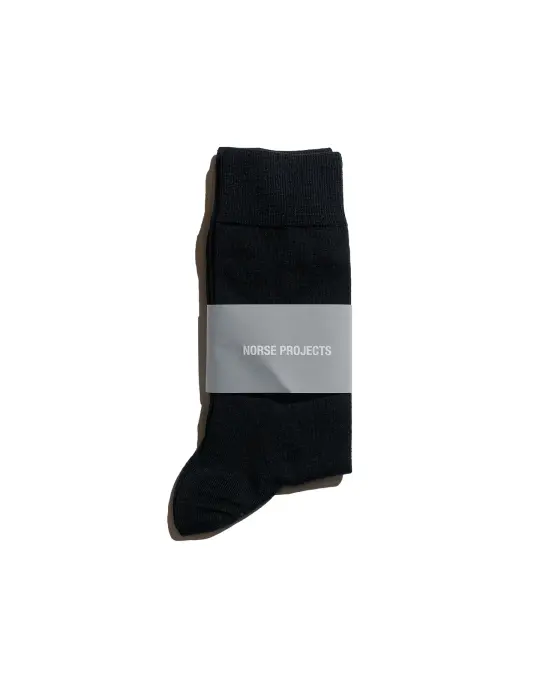 Norse Projects Bjarki Tech Merino Sock All Black