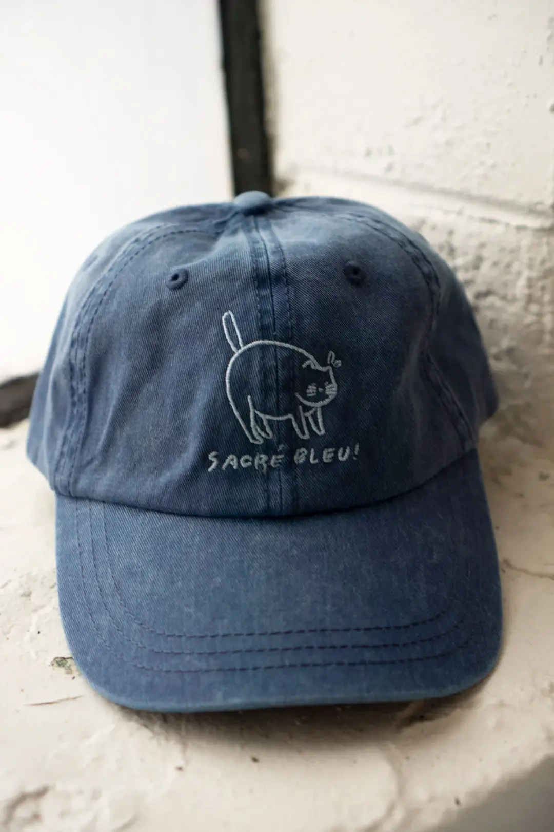 Sacré Bleu Dad Hat | Vintage Dark Blue