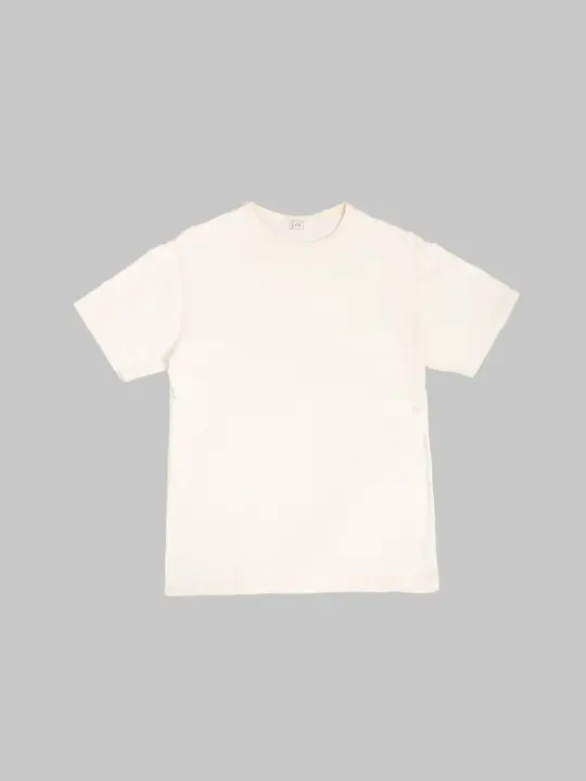 Loop & Weft Loopwheeled  Shoulder Taped Crewneck T-Shirt Classic Ivory
