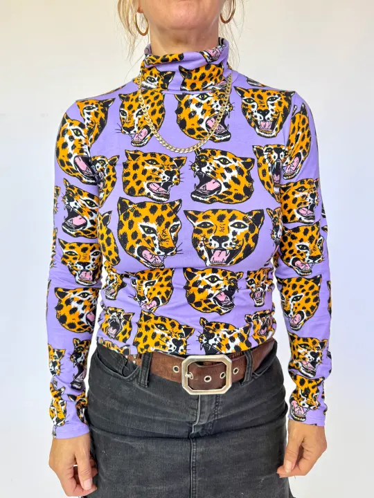 Turtleneck Cheetah Head