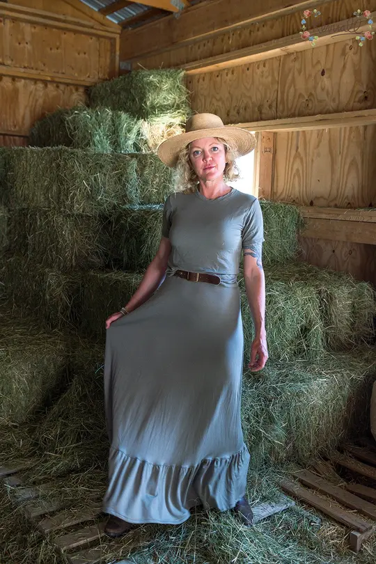 The Summer Skirt in Sage Brush-Large