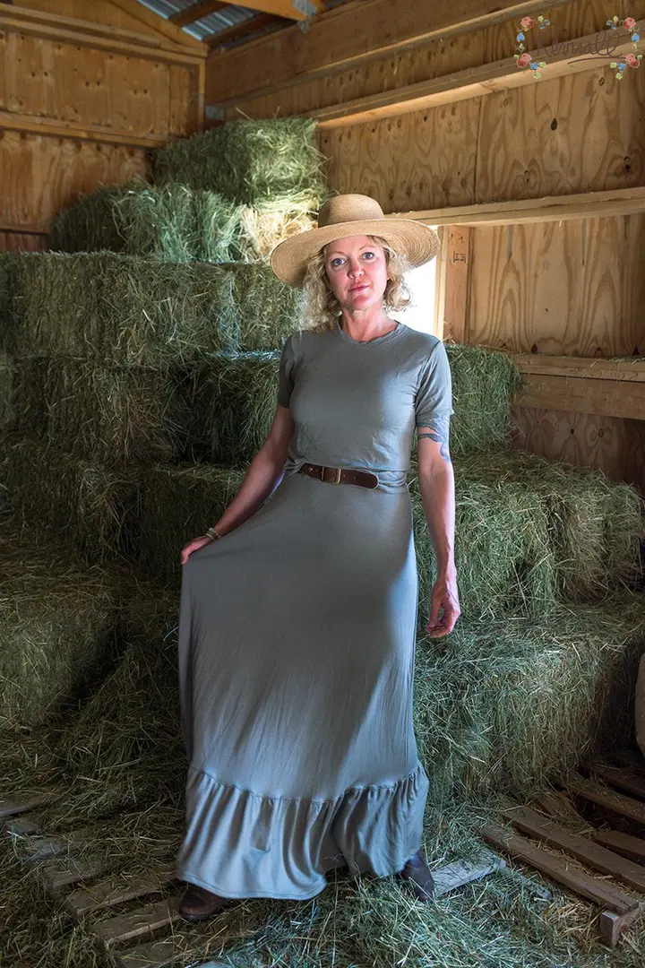 The Summer Skirt in Sage Brush-Large