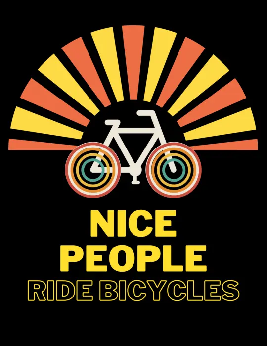 Nice People Ride Bicycles Postcard