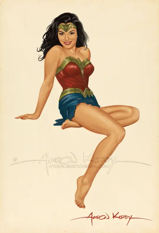 Wonder Woman (Gal Gadot) pin up print