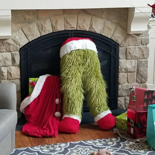Christmas Grouch Butt Stand Up Home Tree Decoration]