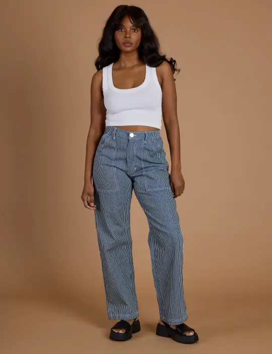 Railroad Denim Work Pants - Natural *FINAL SALE*