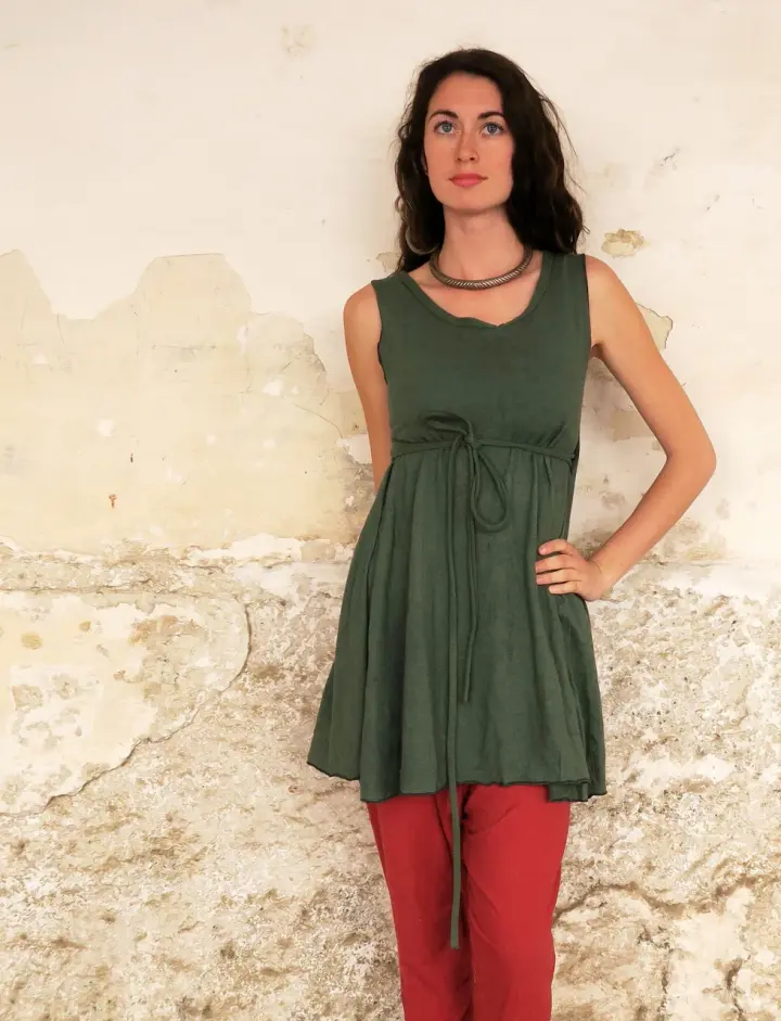 Flip Wrap Babydoll Tunic