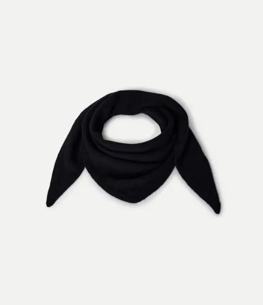 Small Merino Wool-Cashmere-Silk Triangle Scarf