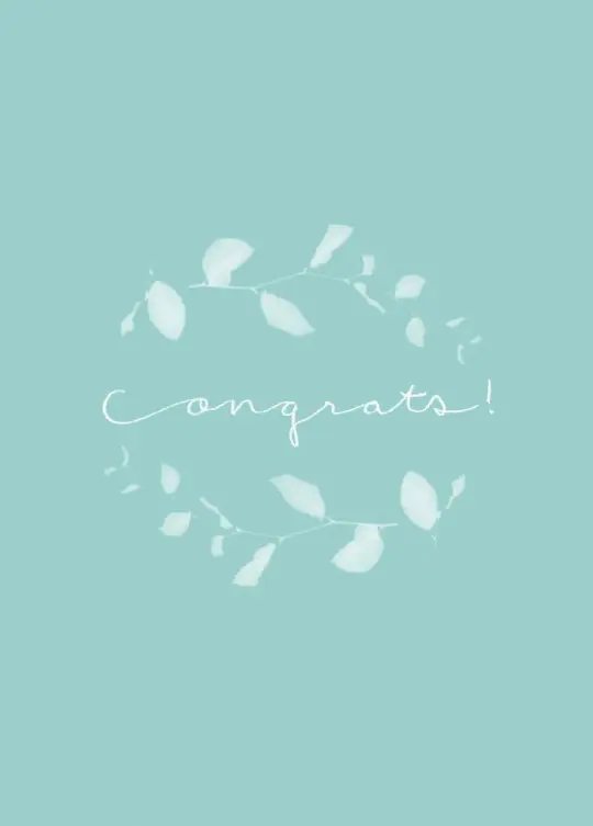 Congrats Gift Card