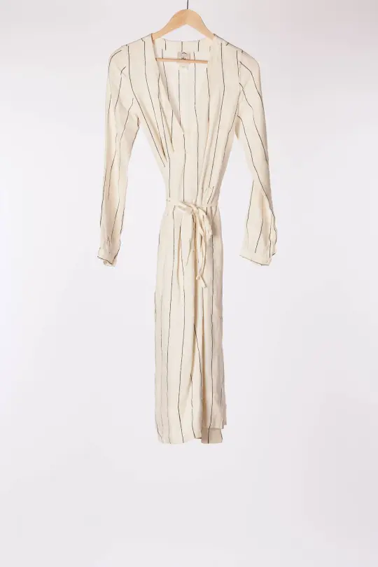 Wrap Dress, Long Sleeve, Symphony White