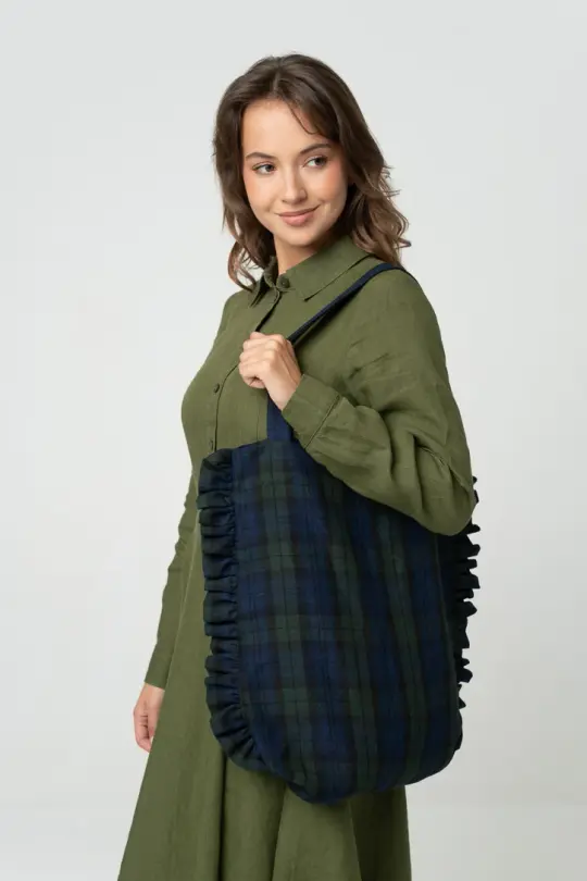 Ruffle Tote Bag