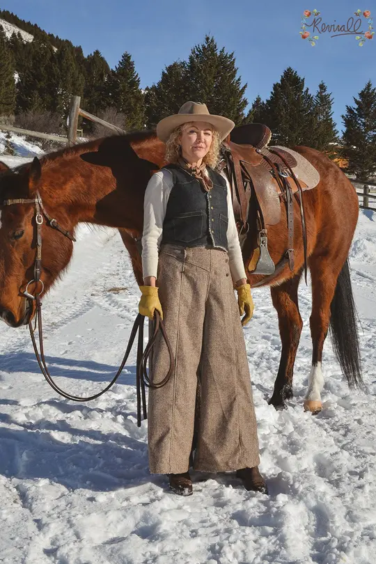 Riding Skirt in Mountain Tweed- Large