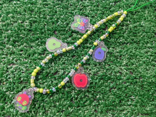 nostalgic caterpillar beaded charm