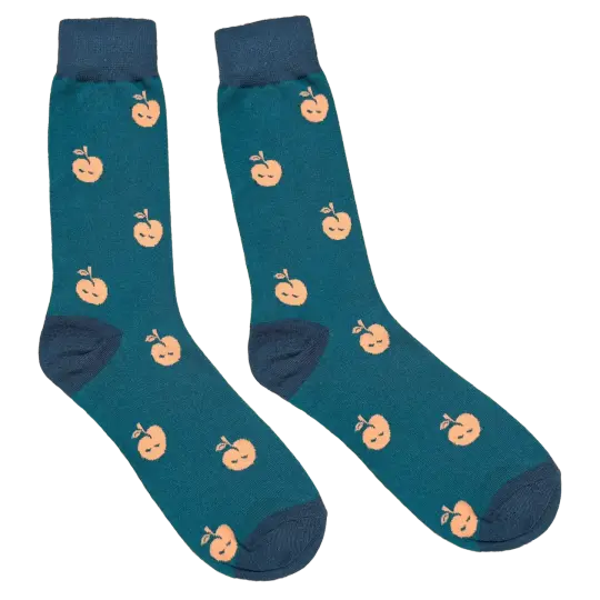 Sleepy Peach Logo Socks